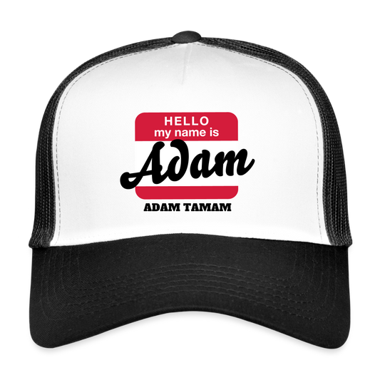 Trucker Cap - NAME - BRUDI ADAM_TAMAM - white/black