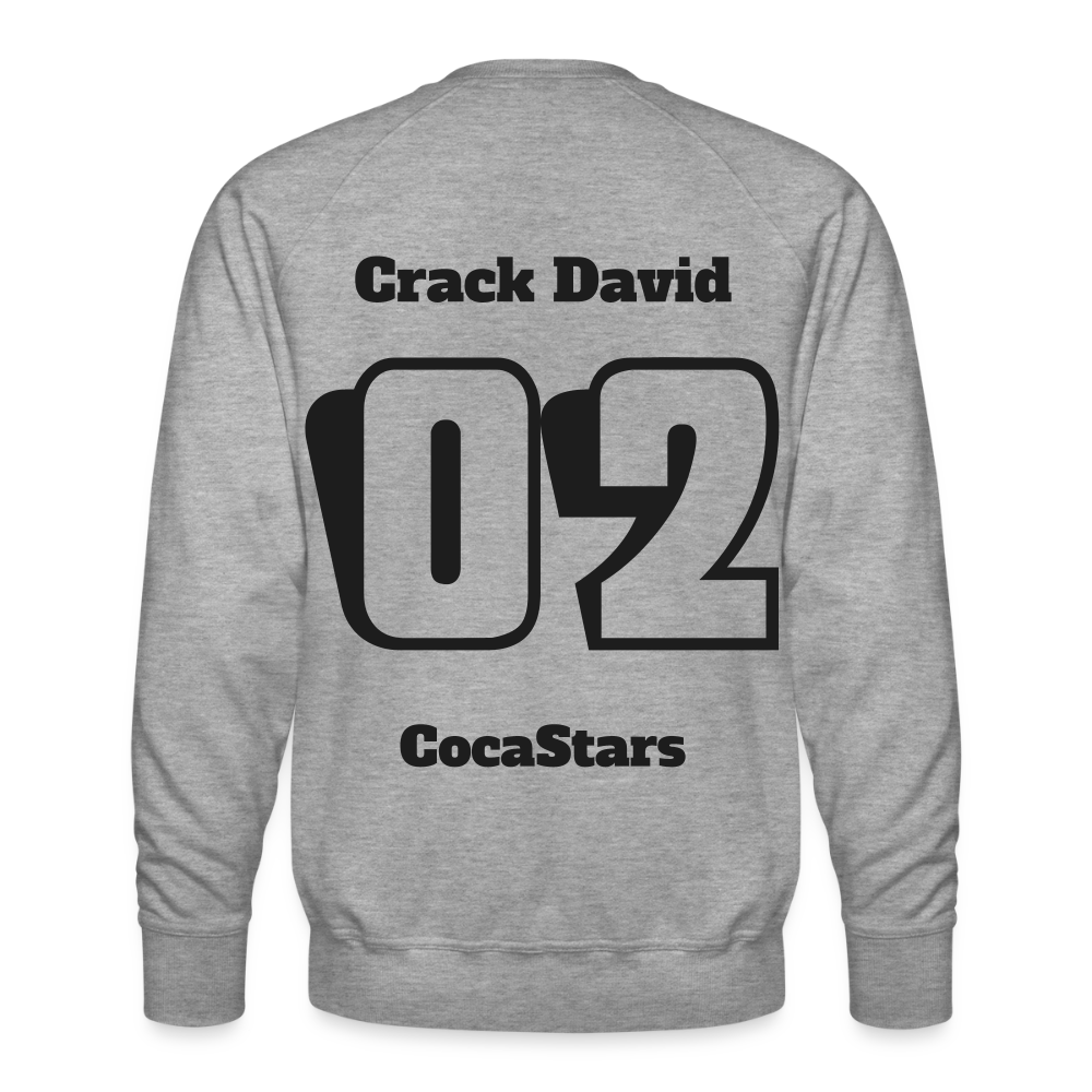 M.P. Sweatshirt - DT - 02CrackDavid - heather grey