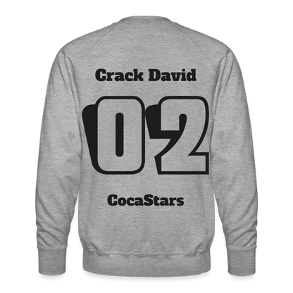M.P. Sweatshirt - DT - 02CrackDavid - heather grey