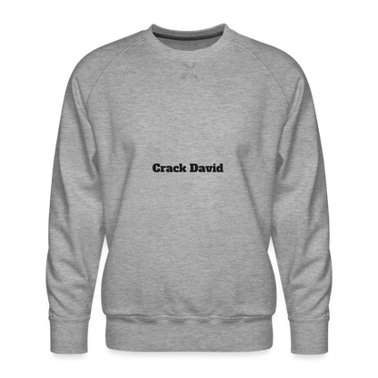 M.P. Sweatshirt - DT - 02CrackDavid - heather grey