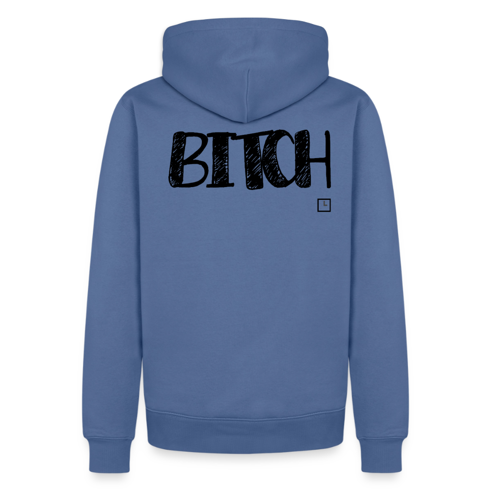 HOODIE BITCH - stone blue