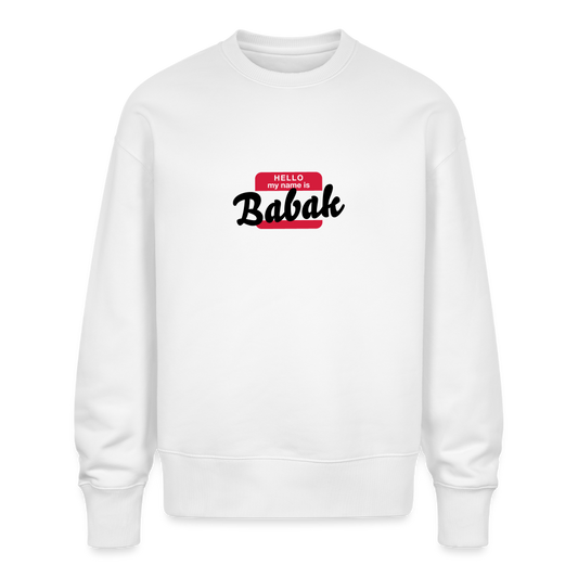 Sweatshirt OS 350 g/m² NAME - BRUDI_BABAK - white