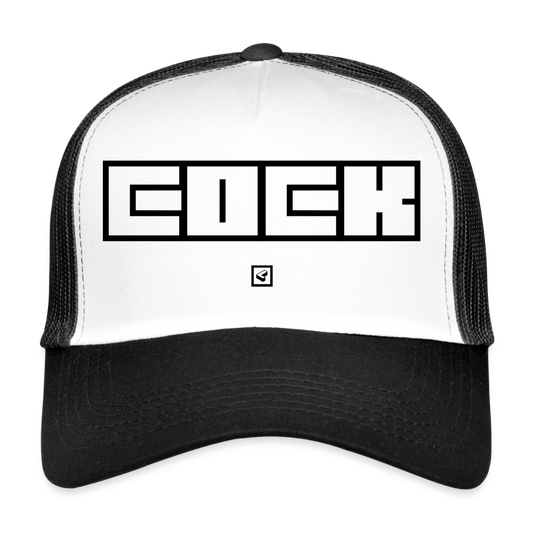 MESHCAP US_COCK - white/black