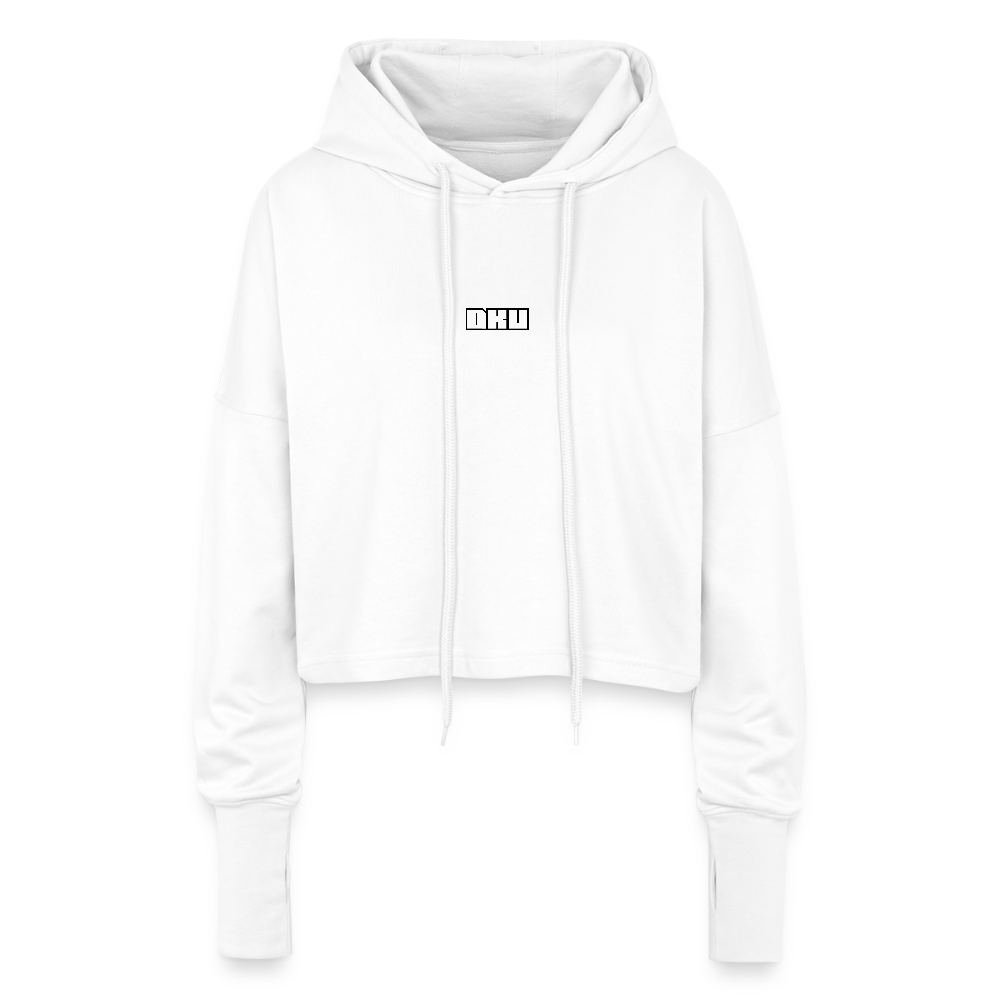 W. Cropped Hoodie - DKU - white