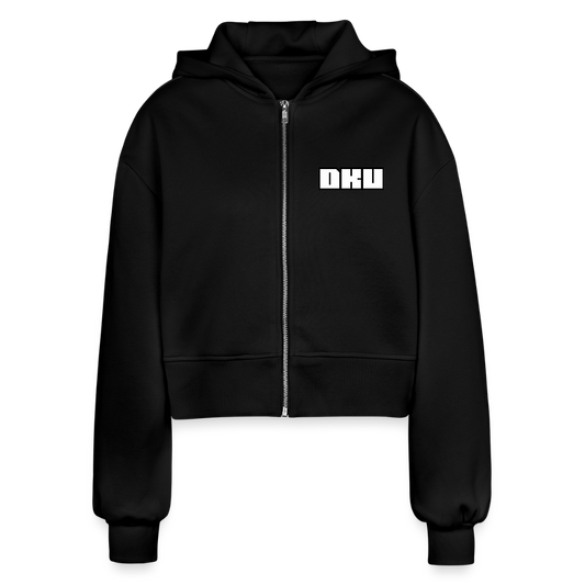 W.O. Cropped Hooded Jacket - DKU - black