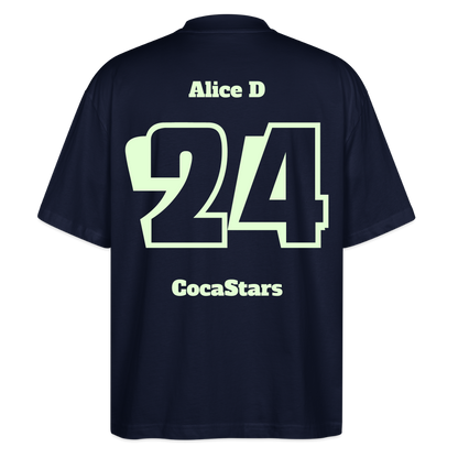T-Shirt OS 200 g/m² - DTC - GLOWY_24ALICE - navy