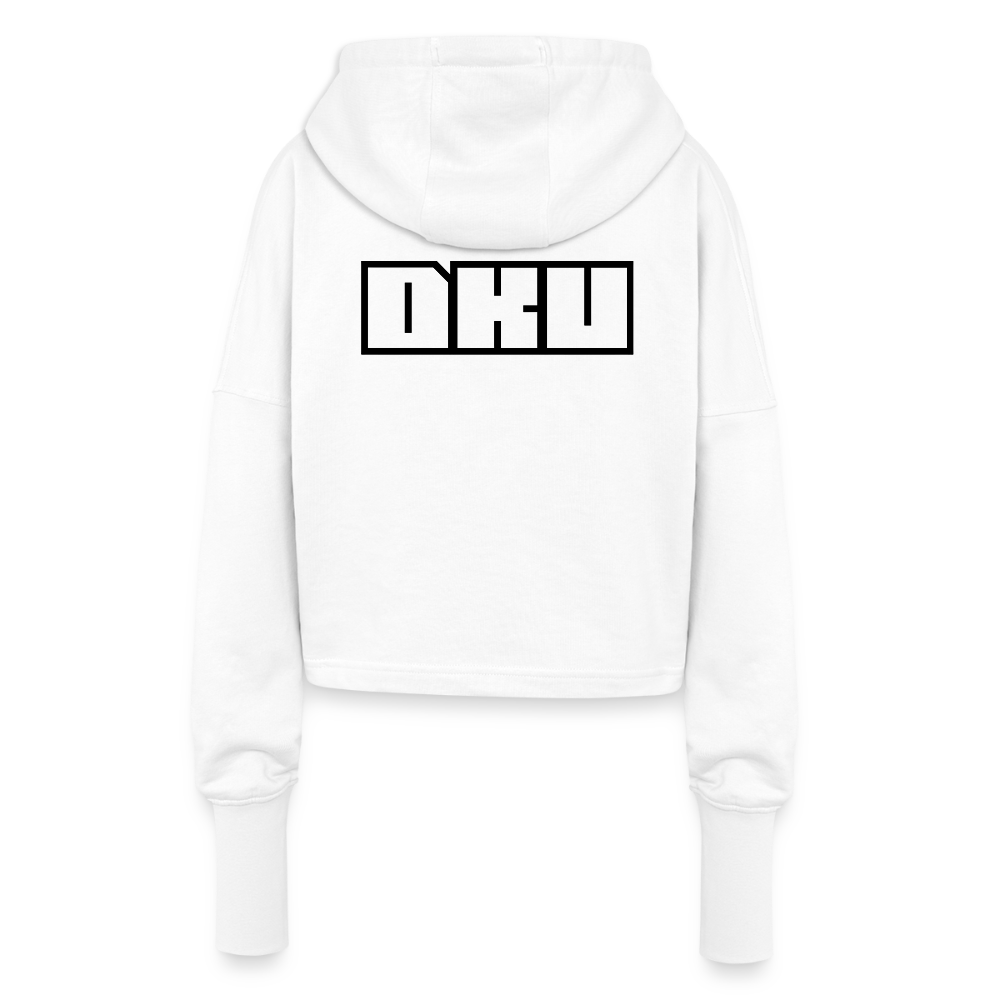 W. Cropped Hoodie - DKU - white