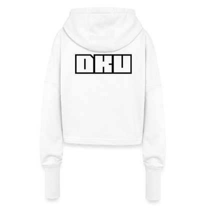 W. Cropped Hoodie - DKU - white
