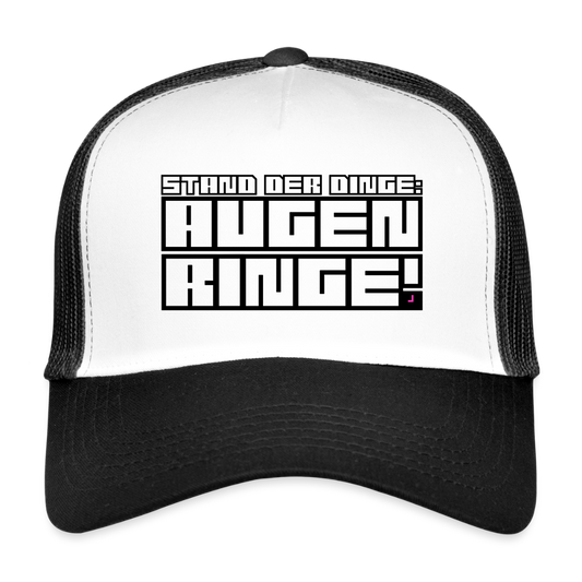 MeshCap - USC - "AUGENRINGE" - white/black