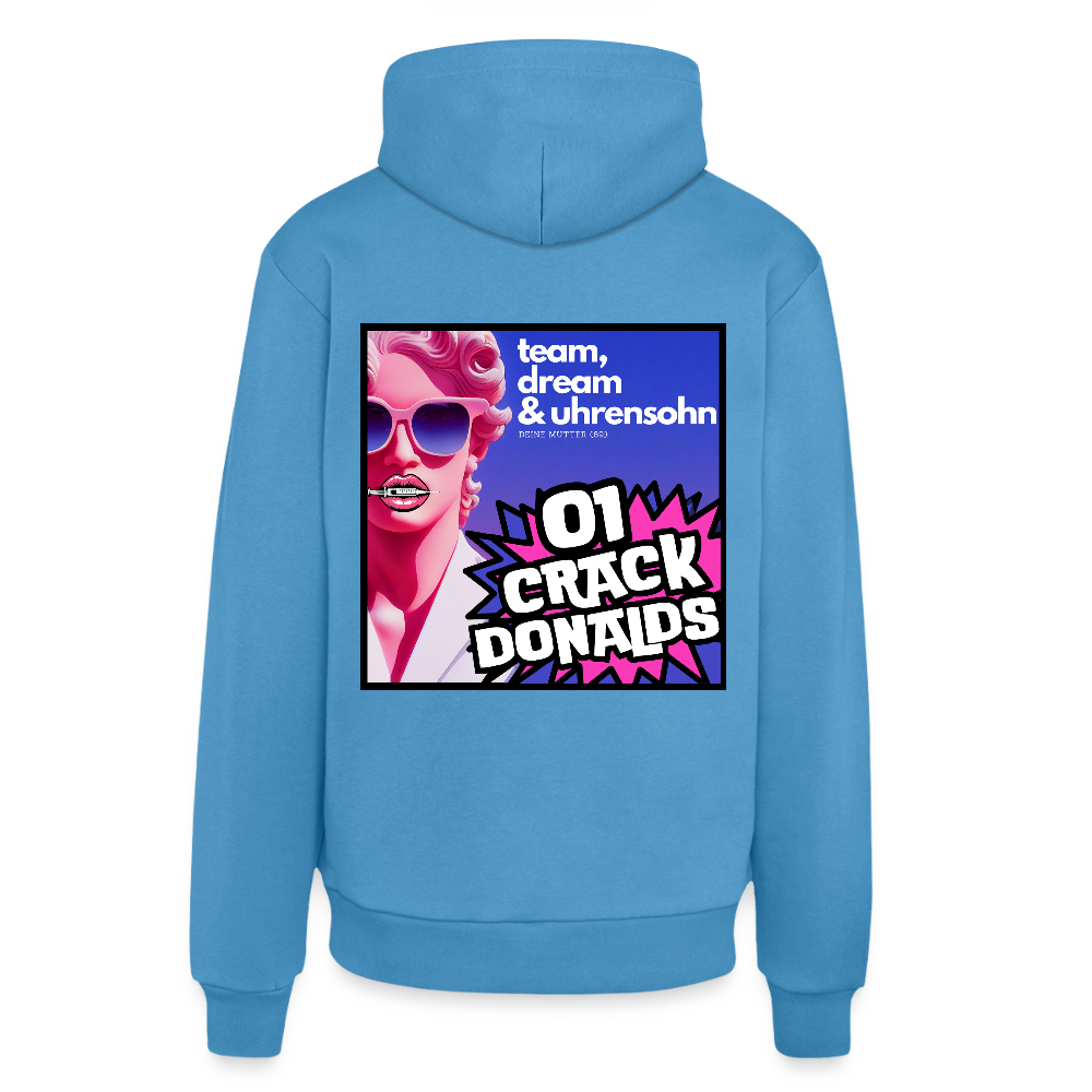 ORGANIC HOODIE - 01CRACK -  Sol Blue