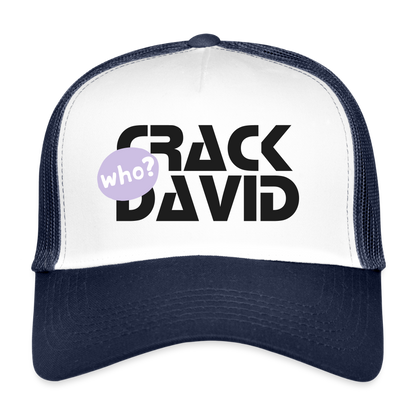 MESHCAP - UNISEX - DTC WHO?_02DAVID - white/navy
