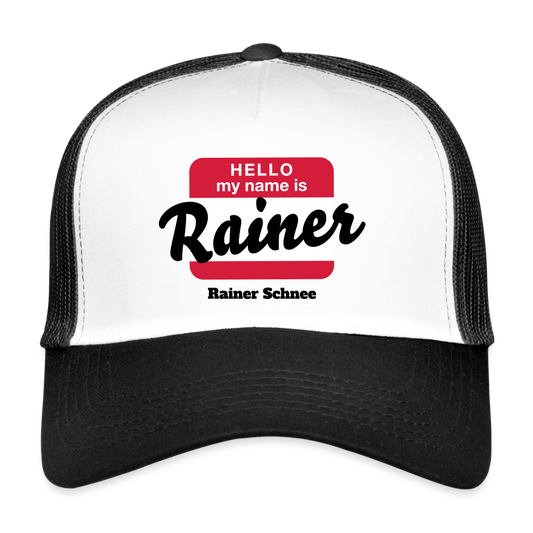 Trucker Cap - NAME - Rainer - white/black