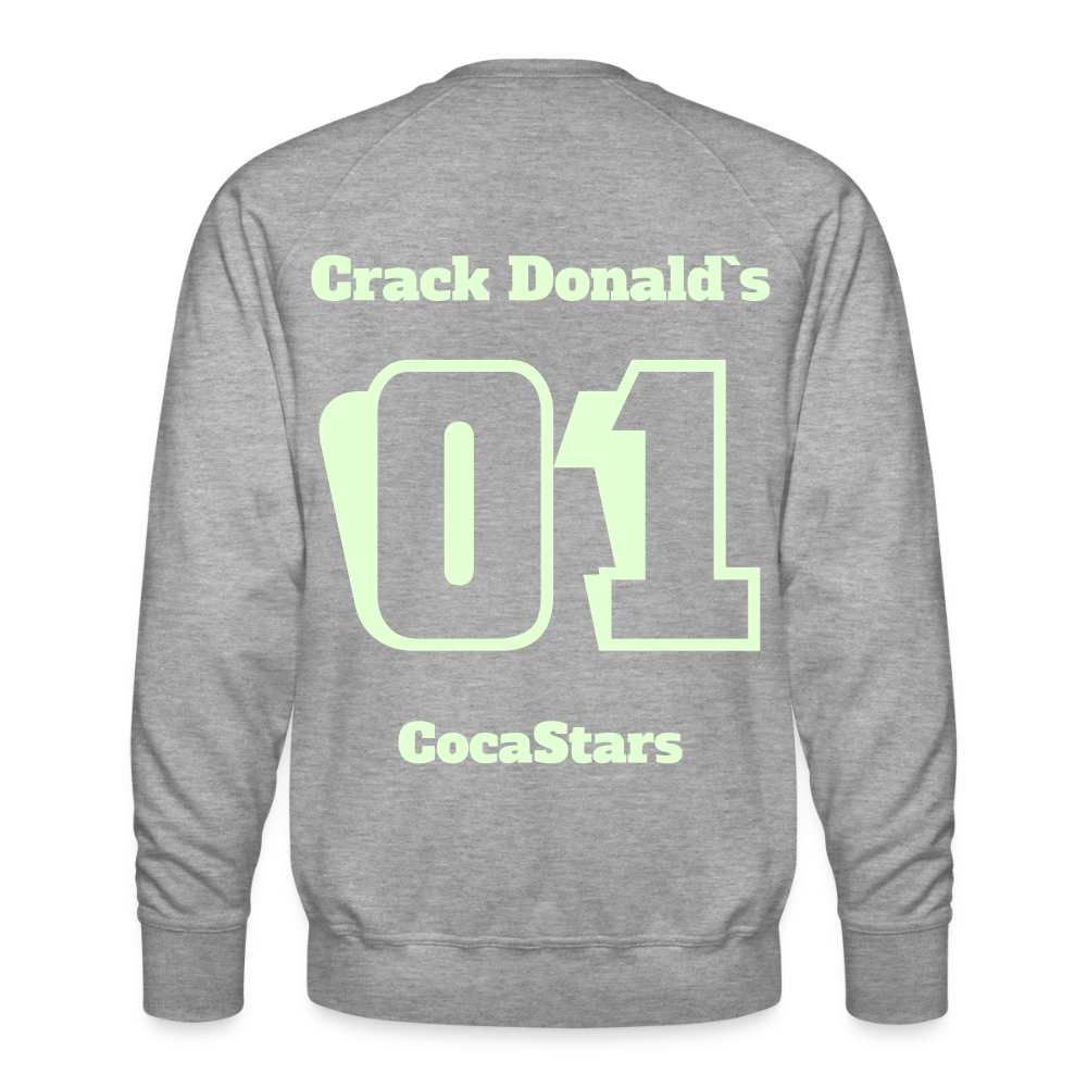 M.P. Sweatshirt - DTG - 01CrackDonalds01 - heather grey