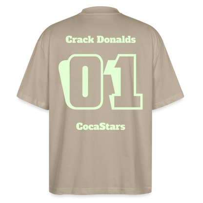 T-Shirt OS 200 g/m² GLOWY_01CRACK - stone