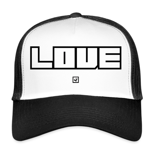 MESHCAP US_LOVE - white/black