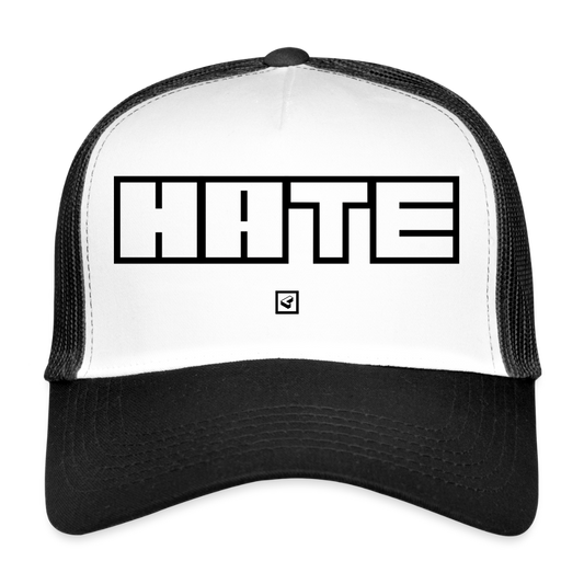 MESHCAP US_HATE - white/black