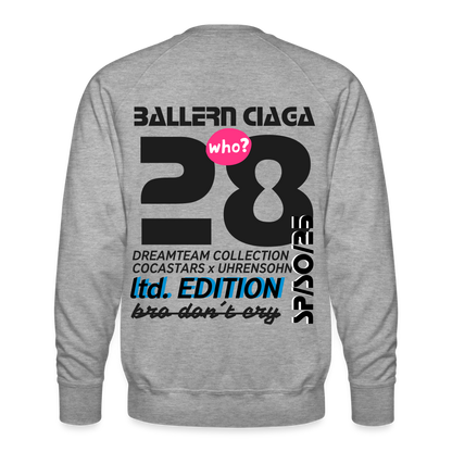 Men’s Premium Sweatshirt - DTW - 28BALLERNCIAGA28 - heather grey