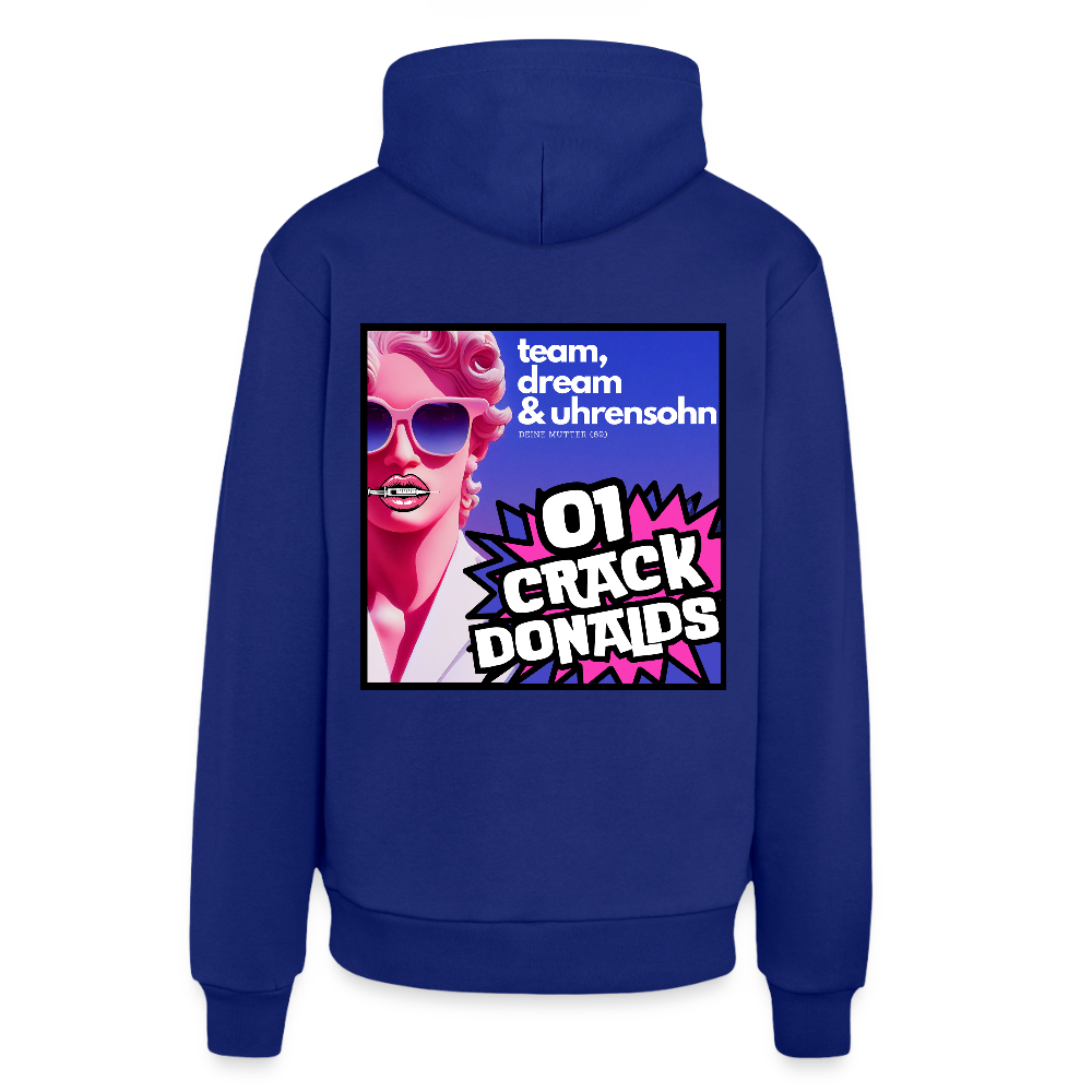 ORGANIC HOODIE - 01CRACK - Iconic Blue