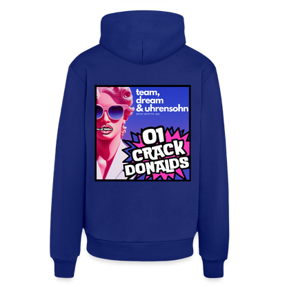 ORGANIC HOODIE - 01CRACK - Iconic Blue
