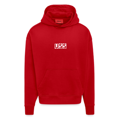 HOODIE W/WHO?MORE3 - red