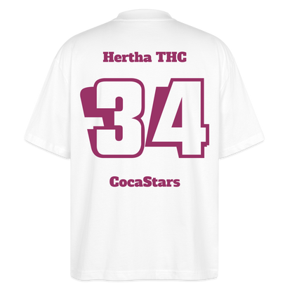 T-Shirt OS 200 g/m² - DTC - CHERRY_34THC - white