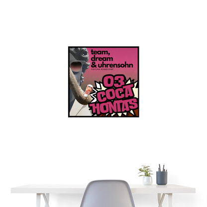 POSTER ART BIG - 03HONTAS - white