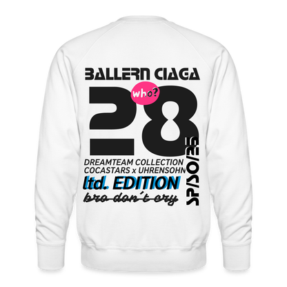 Men’s Premium Sweatshirt - DTW - 28BALLERNCIAGA28 - white