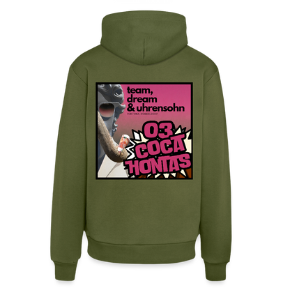 ORGANIC HOODIE - 03HONTAS - MOSS GREEN