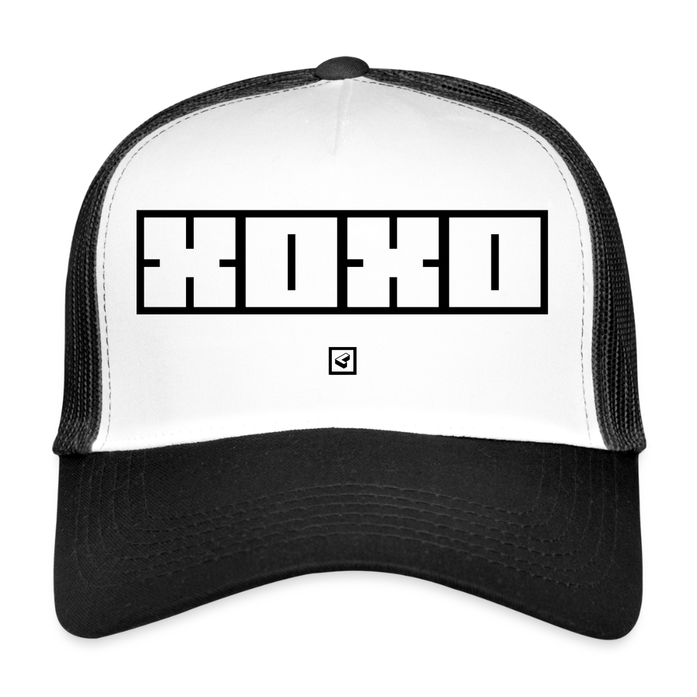 MESHCAP US_XOXO - white/black