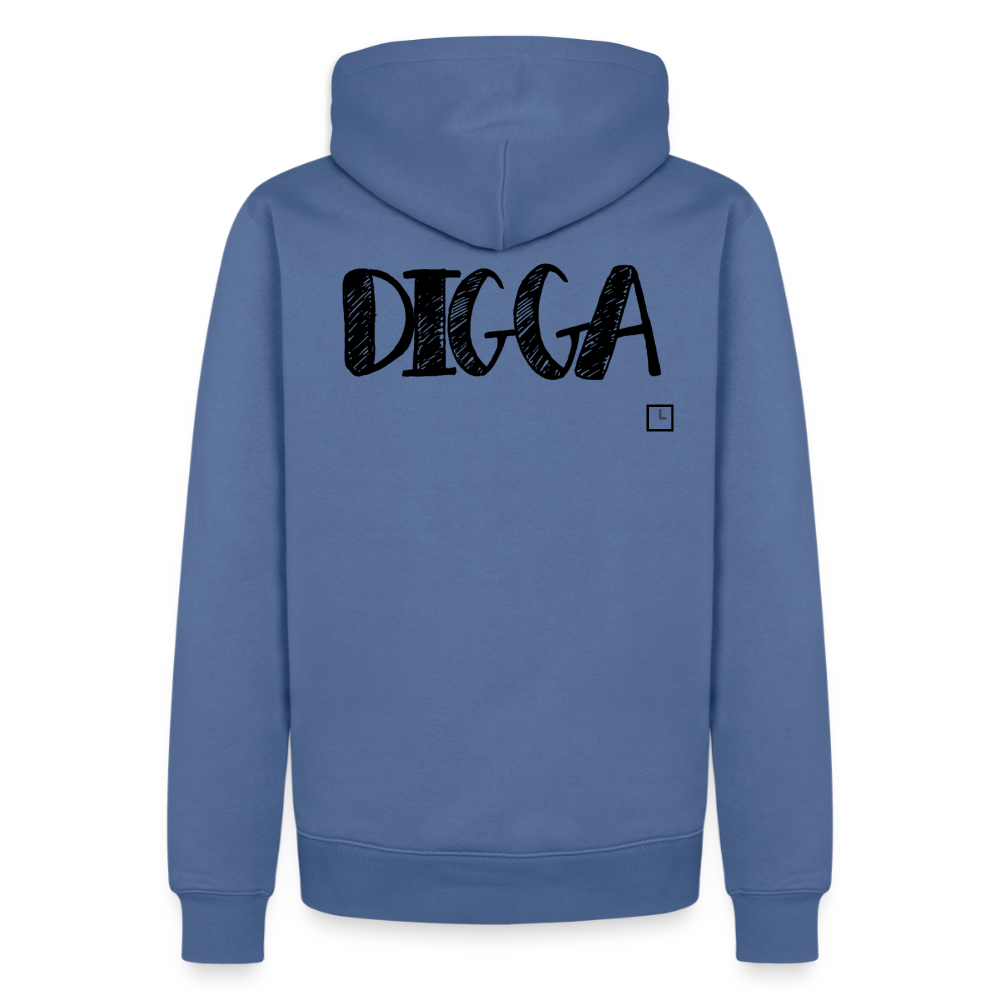 HOODIE DIGGA - stone blue